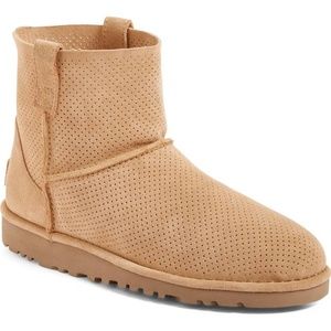 NEW UGG Classic Unlined Mini Perforated Boot